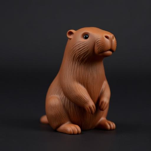 Capivara sentada, cute figurine