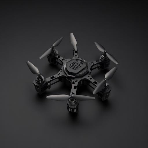 Frame de drone racer hexagonal carbono